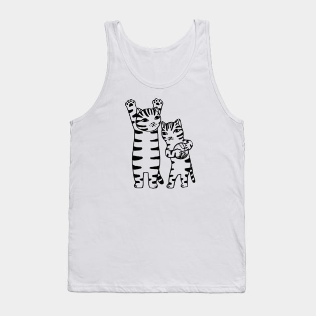 Tigers playing basketball Tank Top by RicardoCarn